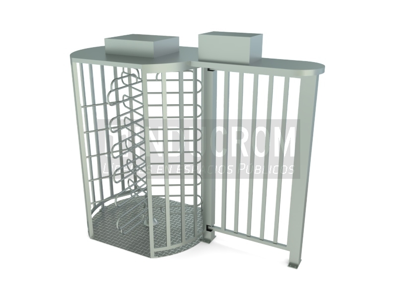 Torniquete Alto 3-A + Puerta Alta Bidireccional Manual Torniquete Alto 3-A + Puerta Alta Bidireccional Manual