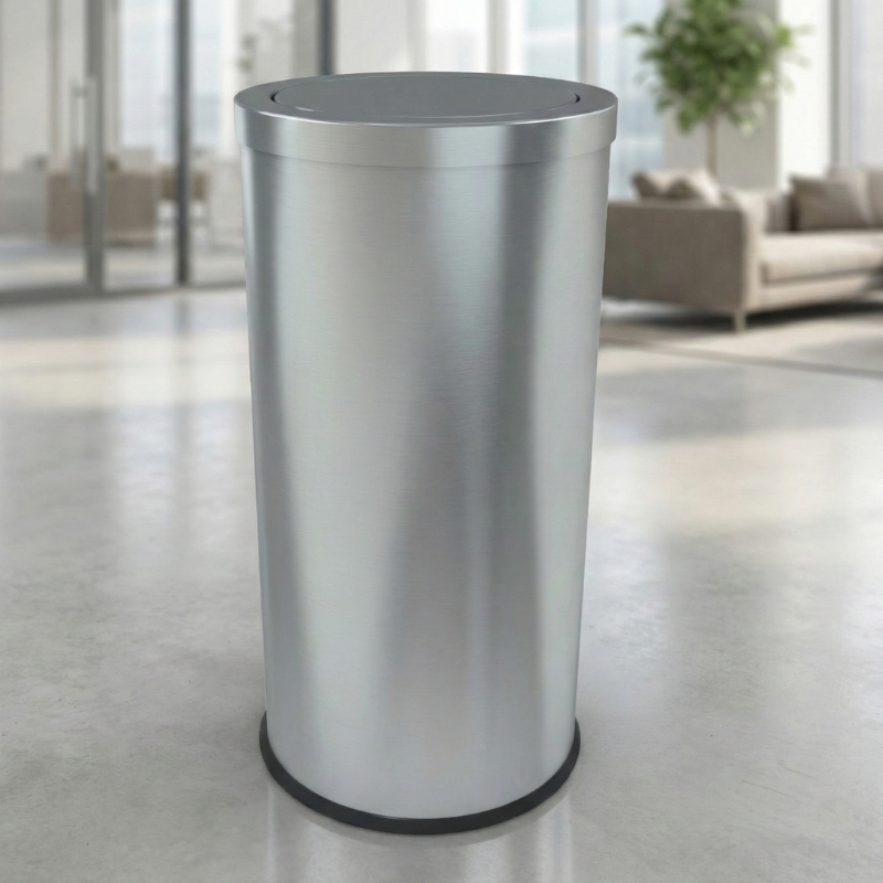 Basurero de acero inoxidable Tapa Péndulo Praga